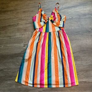 Colorful Striped Sundress